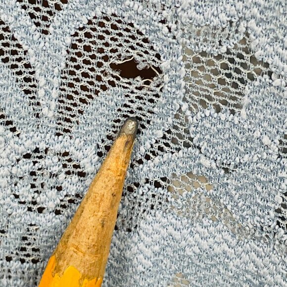 Vtg Y2K Victorias Secret Lace Babydoll Mini Slip Dress XS Blue Fairy Coquette - Picture 6 of 7